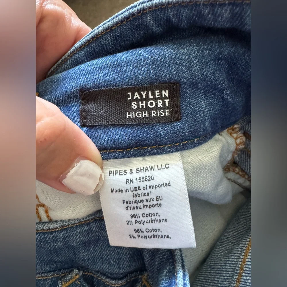 Veronica Beard Indigo Denim Shorts - Picture 7 of 13